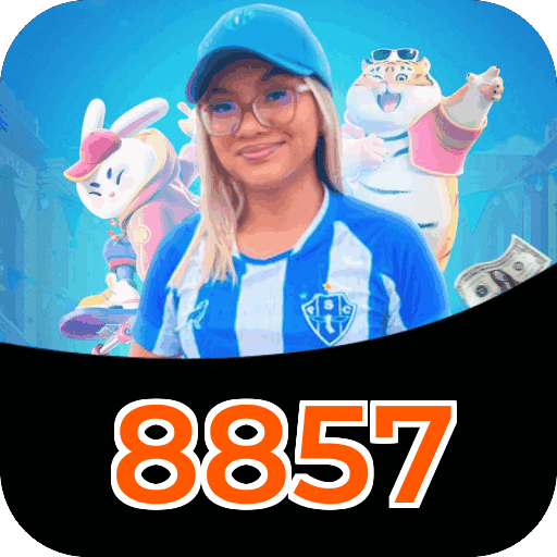Interface do aplicativo 8857 mostrando jogos disponíveis no iOS e Android